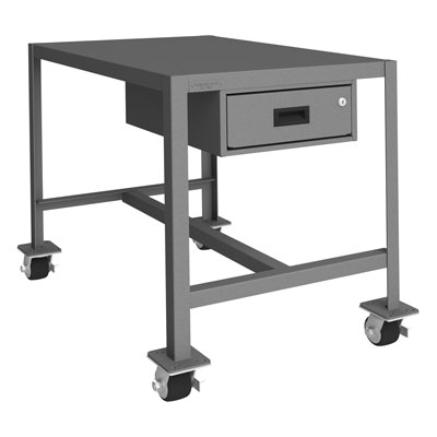 Medium Duty Mobile Machine Table|Drawer- 36" Wide