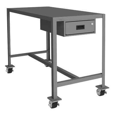 Medium Duty Mobile Machine Table|Drawer- 48" Wide