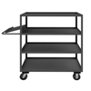 Order Picking Cart, 6' Phenolic Casters & 4 Shelves