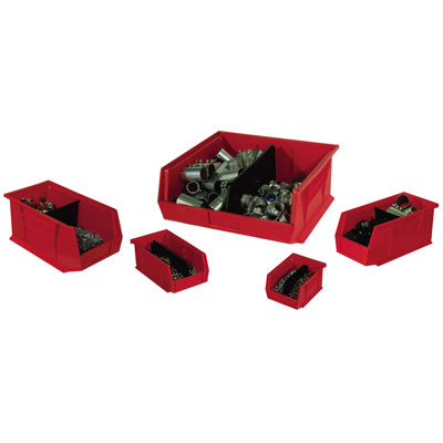 6 Pack of Hook-On Bins 16"W x 15"D x 7"H