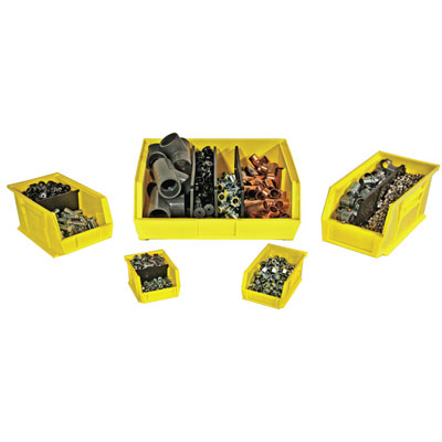 6 Pack of Hook-On Bins 16"W x 15"D x 7"H