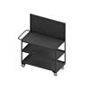 Stock Cart with Pegboard and 3 Shelves