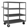 Rolling Service Stock Cart, 4 Shelves (1,200 lbs. capacity)