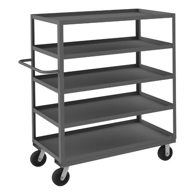 RSC-2448-5-3K-95, 5 shelf Stack Cart, 48"W x 24"D
