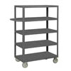 Rolling Service Stock Cart, 5 Shelves (1,200 lbs. capacity)