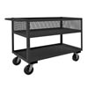 Stock Cart w/ 2 High Lip Shelves, 3600 Lbs. Capacity, 24 3/8' Wide