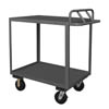2 Shelf Rolling Service Stock Cart with Ergonomic Handle, All Lips Up (3,600 lbs. capacity)