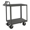 RSCE 3.6K Series, 2 Shelf Rolling Service Stock Cart, Ergonomic Handle, All Lips Down 