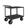 Rolling Service Carts, 8" Pneumatic Cstrs, Raised Tubular Handle