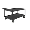 Lips Up Rolling Service Carts w/ 6' Mold-On Rubber Casters & Tubular Handle