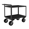 Lips Up Rolling Service Carts|8" Pneumatic Cstrs|Rubber Matting