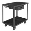 2 Shelf Insrument Cart with Drawer and Electrical Strip