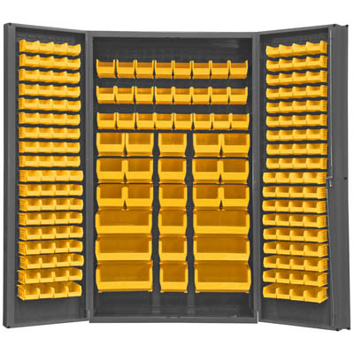 48" Wide Cabinet with 192 Bins 4" - Deep Box Door Style