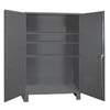 14 Gauge Cabinet w/ Louvered Panel Doors and 3 Adjustable Shelves, 60' Wide