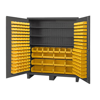 Cabinet with 212 Hook-On-Bins and 3 Shelves