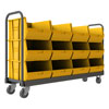 Tub Rack w/ 12 Yellow Totes (1,800 lbs. Capacity)