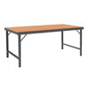 WBF Series, 48" Deep Folding Leg, Adjustable Height, Work Bench|Tempered Hard Board Over Steel Top 