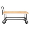 Adjustable Height Platform Truck w/ Heat Treated Hardwood Surface