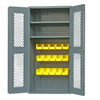 Clearview Cabinets with Hook-On Bins & Shelves, 36"W x 18"D x 72"H