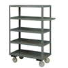 Rolling Service Stock Cart, 5 Shelves - 55-3/4'H