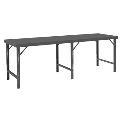 WBF Series, 48" Deep Folding Leg Adjustable Height Work Bench