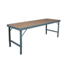 30" Deep WBF Series Folding Leg Work Bench, Tempered Hard Board Over Steel Top