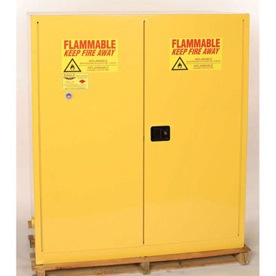 Drum Safety Cabinet, Two Drum Vertical Storage (Manual Close)