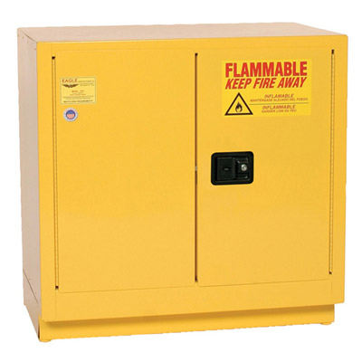 Flammable Liquid Safety Cabinet- 22 Gallon Capacity (Self-Closing)