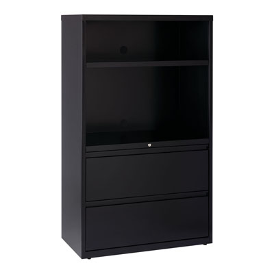  HL8000 Series 2 Drawer Lateral File and Bookcase Combo File, 36" Wide