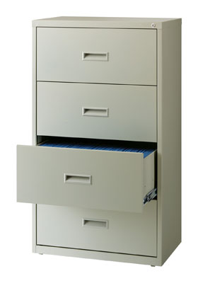 HL1000 Series 4 Drawer Lateral File Cabinet, 30" Wide