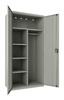Welded Steel Combo Wardrobe Cabinet, 3 Adjustable Shelves, 1 Fixed Shelf, 36'W x 18'D x 72'H