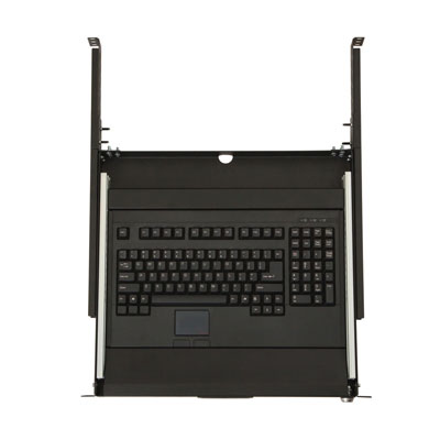 1U Rackmount 4-Post Keyboard Tray