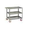 3- Shelf Service Cart w/1 1/2' Retaining Lips