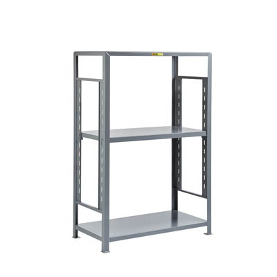 Heavy Duty Adjustable Steel Shelving- 3 Shelves, 1 Adjustable