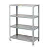 Heavy Duty Steel Shelving- 4 Flush Shelves, 18" & 24" Deep