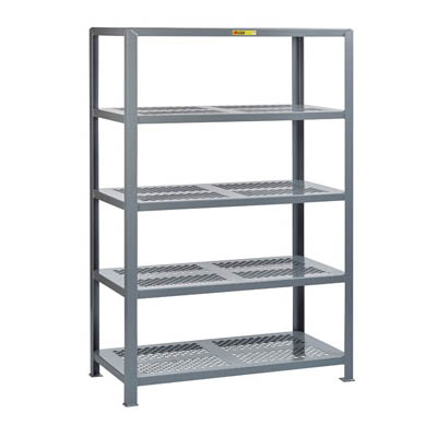 Heavy Duty Welded Steel Shelving- 5 Perforated Shelves, 36" Deep