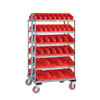 Sloped Shelf Bin Cart