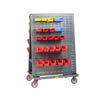 Mobile "A" Frame- Lean Tool Cart w/ Double Louvered Panel