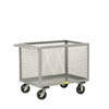 Expanded Metal Box Truck w/ 6' Non-Marking Polyurethane Casters