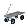 Heavy-Duty Wagon Trucks, 12" Mold-On Rubber Wheels (3,500 lbs. Capacity)