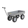 6' Deep Lip Heavy-Duty Wagon Trucks, 12' Pneumatic Wheels (2,000 lbs. Capacity)