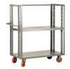 2-Sided Adjustable Shelf Truck with Open Angle Ends
