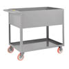 12' Deep Shelf Truck, 2 Shelves & 5' Polyurethane Casters 