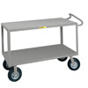 Ergonomic Handle Instrument Cart, Flush Shelves, Optional Vinyl Matting