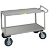 Ergonomic Handle Instrument Cart, 1-1/2" Retaining Lips, Optional Vinyl Matting