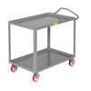 Ergonomic Shelf Truck, 2 Shelves, 1-1/2' Retaining Lips