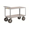 Cushion-Load Merchandise Collector, Flush Shelves with 10' Puncture-Proof Rubber Casters (1,500 lbs. capacity)