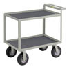 Instrument Cart with Hand Guard, 1-1/2' Retaining Lips, 9' Pneumatic Casters,  Non-slip vinyl shelf surface