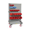 Double Sided Pegboard or Louvered Panel Cart