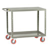 Adjustable Height Welded Service Cart, Flush Top Shelf, 1200 lbs. Capacity